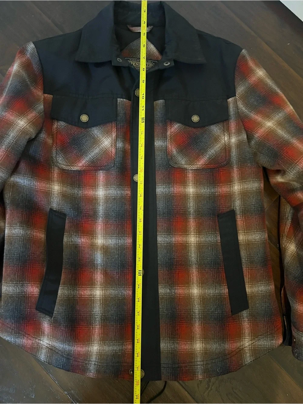 Pendleton Men's Red Plaid Wool-Blend Jacket